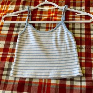 PacSun baby blue striped shirt size xs